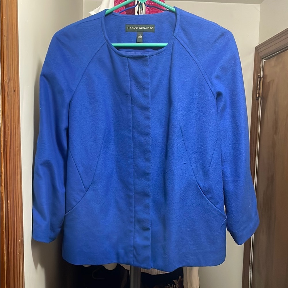 Harve Benard Blue Blazer Casual Lightweight